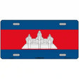 Cambodia Flag Metal Novelty License Plate 12" x 6" (LP)