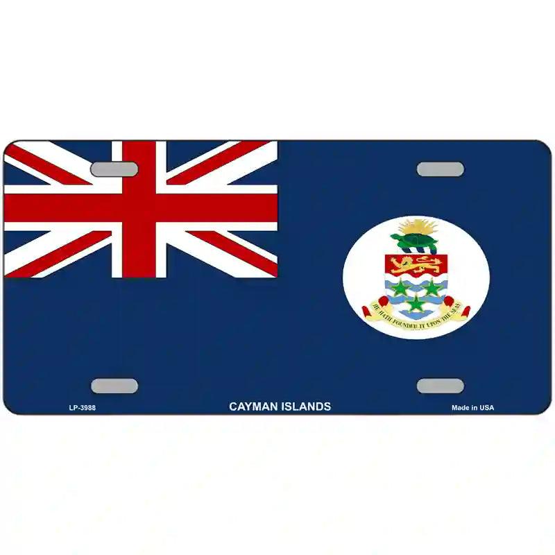 Cayman Islands Flag License Plate Sign | Smart Blonde