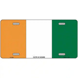Cote D Ivoire Flag Metal Novelty License Plate 12" x 6" (LP)