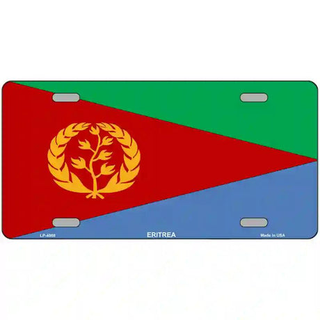 Eritrea Flag Metal Novelty License Plate 12" x 6" (LP)