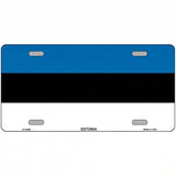 Estonia Flag Metal Novelty License Plate 12" x 6" (LP)