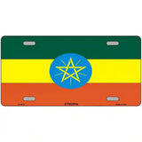 Ethiopia Flag Metal Novelty License Plate 12" x 6" (LP)