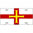 Guernsey Flag Metal Novelty License Plate 12" x 6" (LP)