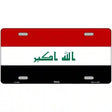 Iraq Flag Metal Novelty License Plate 12" x 6" (LP)
