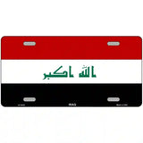 Iraq Flag Metal Novelty License Plate 12" x 6" (LP)