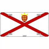 Jersey Flag Metal Novelty License Plate 12" x 6" (LP)