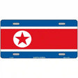 North Korea Flag Metal Novelty License Plate 12" x 6" (LP)
