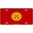 Kyrgyzsyan Flag Metal Novelty License Plate 12" x 6" (LP)