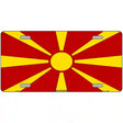 Macedonia Flag Metal Novelty License Plate 12" x 6" (LP)