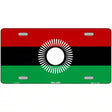 Malawi Flag Metal Novelty License Plate 12" x 6" (LP)