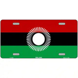 Malawi Flag Metal Novelty License Plate 12" x 6" (LP)