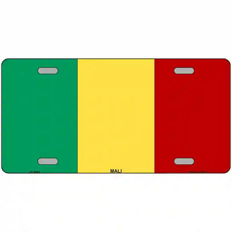 Mali Flag Metal Novelty License Plate 12" x 6" (LP)