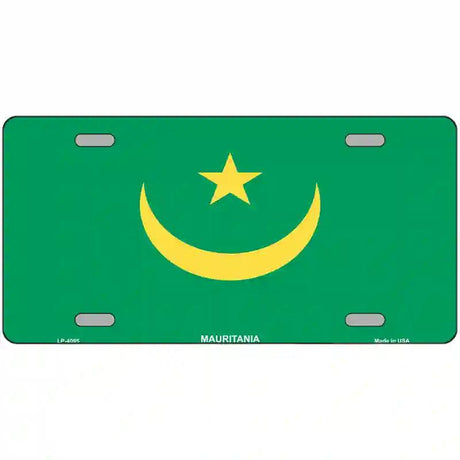 Mauritania Flag Metal Novelty License Plate 12" x 6" (LP)