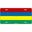 Mauritius Flag Metal Novelty License Plate 12" x 6" (LP)