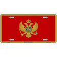 Montenegro Flag Metal Novelty License Plate 12" x 6" (LP)