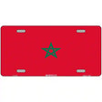 Morocco Flag Metal Novelty License Plate 12" x 6" (LP)