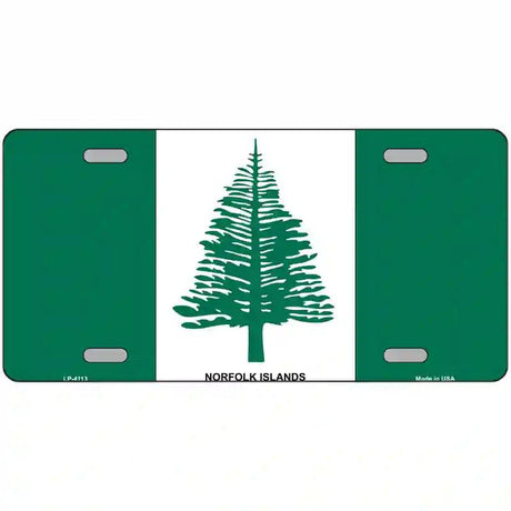 Norfolk Islands Flag Metal Novelty License Plate 12" x 6" (LP)