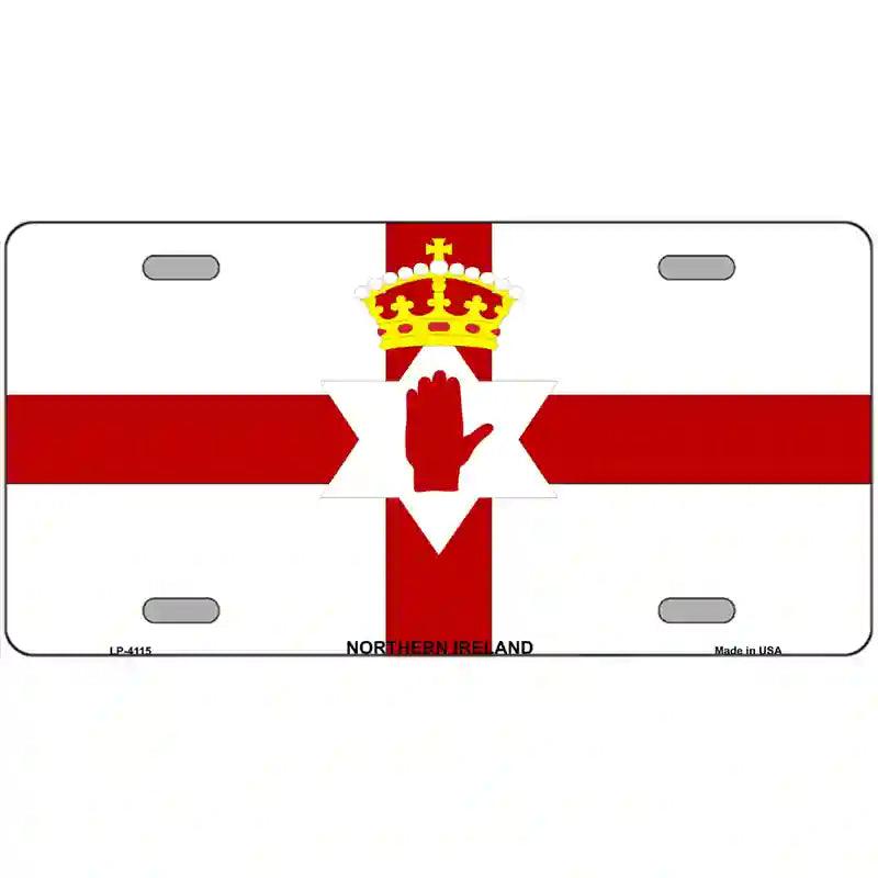 Northern Ireland Flag Metal Novelty License Plate 12" x 6" (LP)