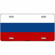 Russia Flag Metal Novelty License Plate 12" x 6" (LP)