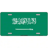 Saudi Arabia Flag Metal Novelty License Plate 12" x 6" (LP)