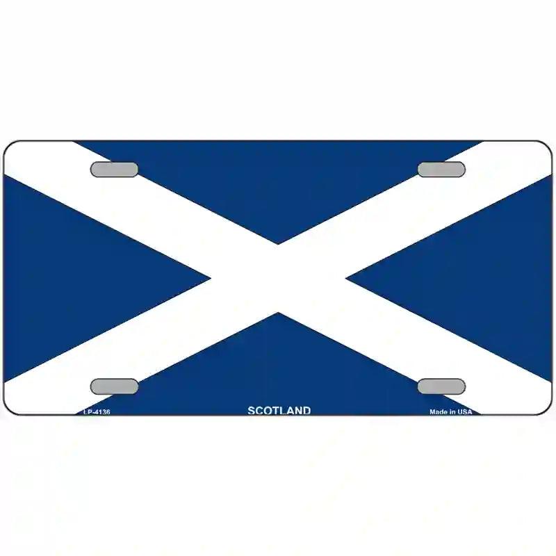 Scotland Flag Metal Novelty License Plate 12" x 6" (LP)