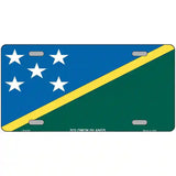Solomon Islands Flag Metal Novelty License Plate 12" x 6" (LP)