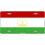 Tajikistan Flag Metal Novelty License Plate 12" x 6" (LP)