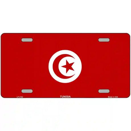 Tunisia Flag Metal Novelty License Plate 12" x 6" (LP)