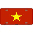 Vietnam Flag Metal Novelty License Plate 12" x 6" (LP)