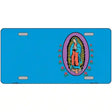 Virgin Mary Blue Metal Novelty License Plate 12" x 6" (LP)
