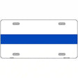 Thin Blue Line White Metal Novelty License Plate 12" x 6" (LP)