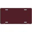 Burgundy Metal Novelty License Plate 12" x 6" (LP)