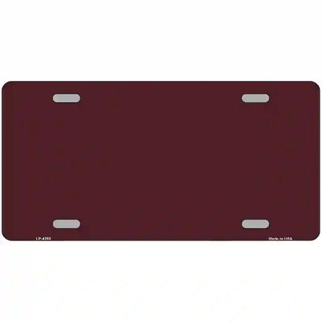 Burgundy Metal Novelty License Plate 12" x 6" (LP)