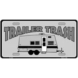 Trailer Trash Metal Novelty License Plate 12" x 6" (LP)