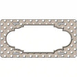 Scallop Tan White Polka Dot Metal Novelty License Plate 12" x 6" (LP)