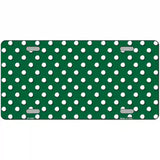 Green White Polka Dot Metal Novelty License Plate LP-4367 12" x 6" (LP)