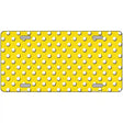 Yellow White Polka Dot Metal Novelty License Plate LP-4369 12" x 6" (LP)