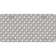 Grey White Polka Dot Metal Novelty License Plate LP-4372 12" x 6" (LP)