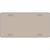 Tan Solid Metal Novelty License Plate 12" x 6" (LP)