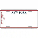 New York Novelty State Blank Metal License Plate 12" x 6" (LP)