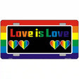 Love Is Love Metal Novelty License Plate 12" x 6" (LP)