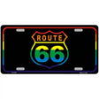 Route 66 Metal Novelty License Plate 12" x 6" (LP)