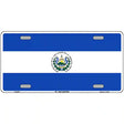 El Salvador Flag Metal Novelty License Plate 12" x 6" (LP)