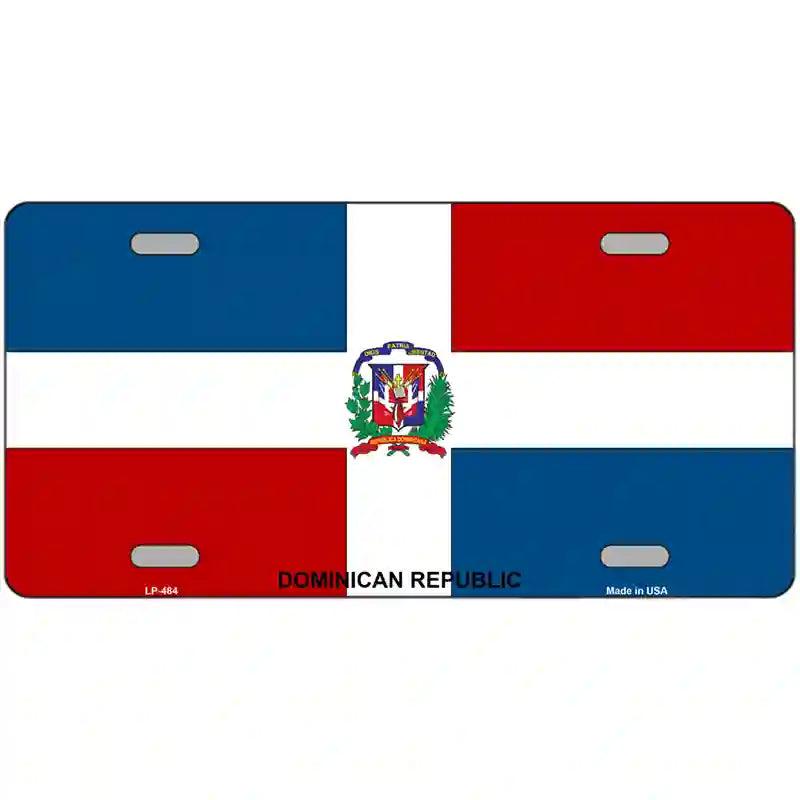 Dominican Republic Flag Metal Novelty License Plate 12" x 6" (LP)