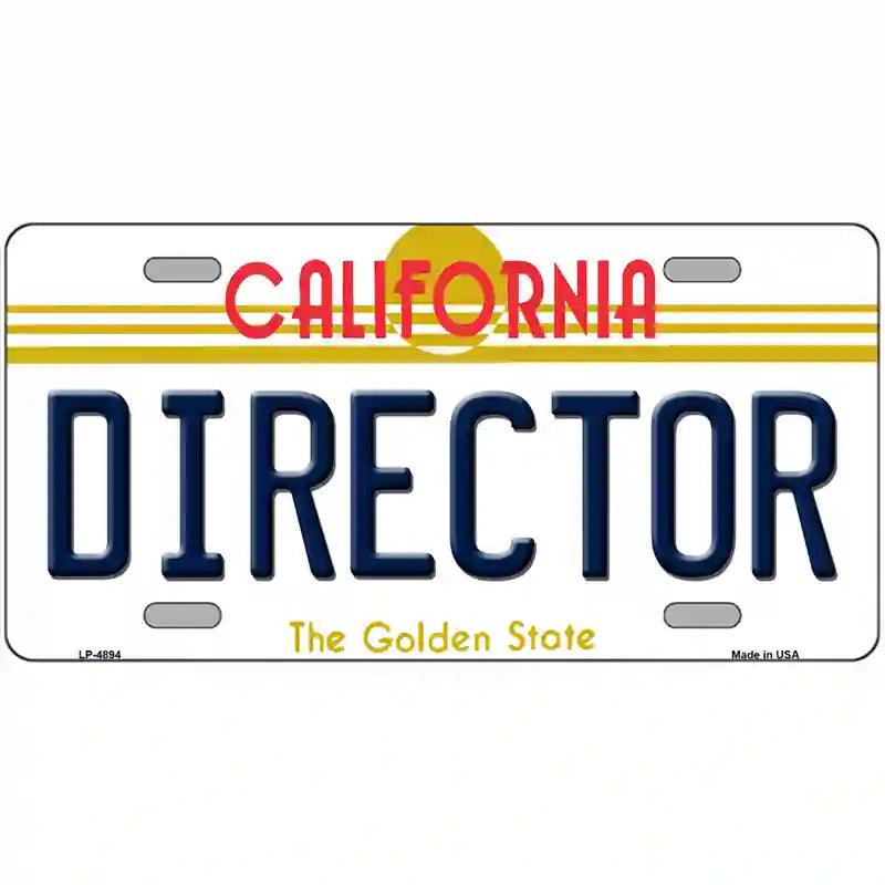 Director California Novelty Metal License Plate 12" x 6" (LP)