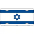 Israel Flag Metal Novelty License Plate 12" x 6" (LP)