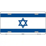 Israel Flag Metal Novelty License Plate 12" x 6" (LP)
