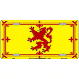 Scotland Lion Flag Metal Novelty License Plate 12" x 6" (LP)
