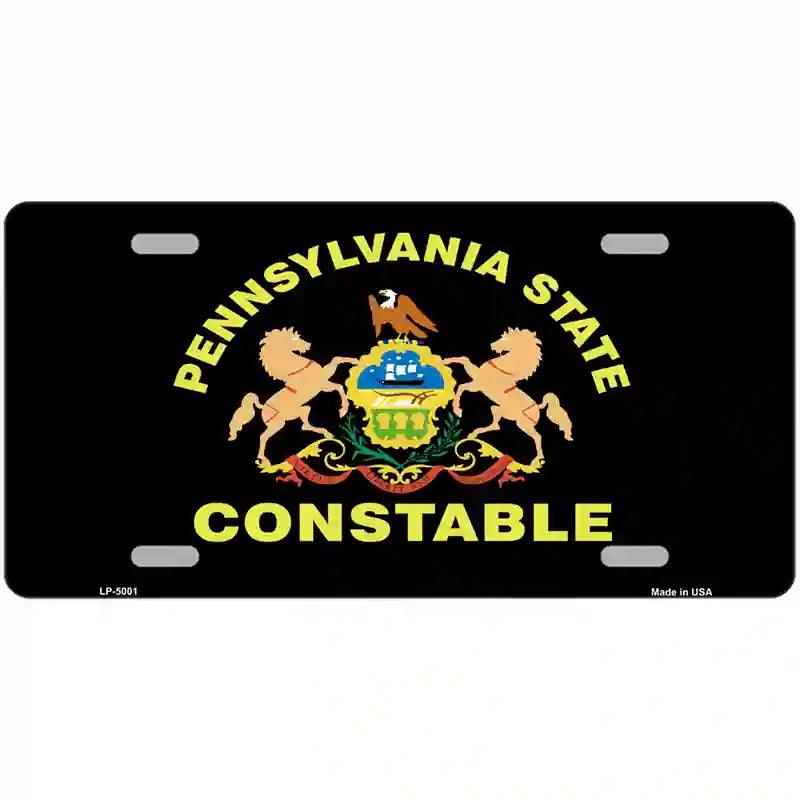 PA Constable Star Seal Metal Novelty License Plate 12" x 6" (LP)