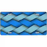 Weave Blue Metal Novelty License Plate 12" x 6" (LP)